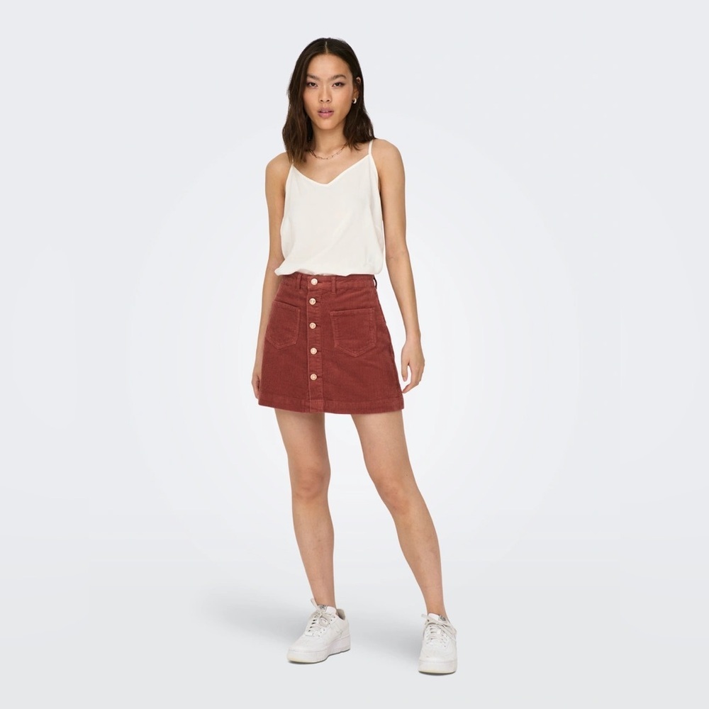 Only Blue Denim Corduroy Mini Skirt Size Small